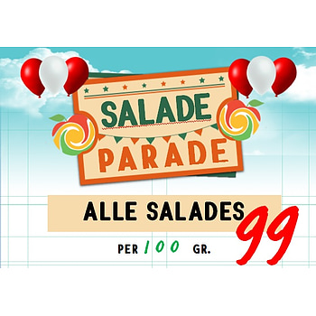 Saladeparade!! Alle Salades