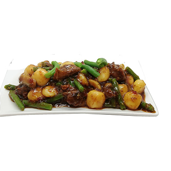 sperziebonen met rundvlees