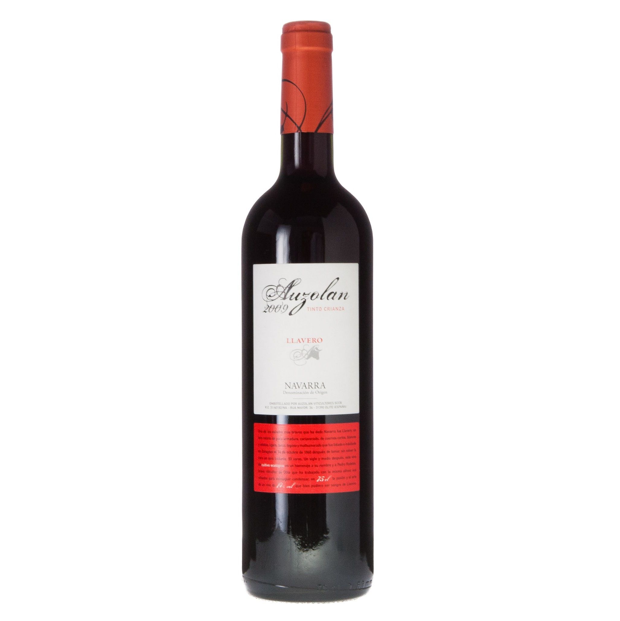 Vega del Castillo, Auzolan Llavero Crianza  rood